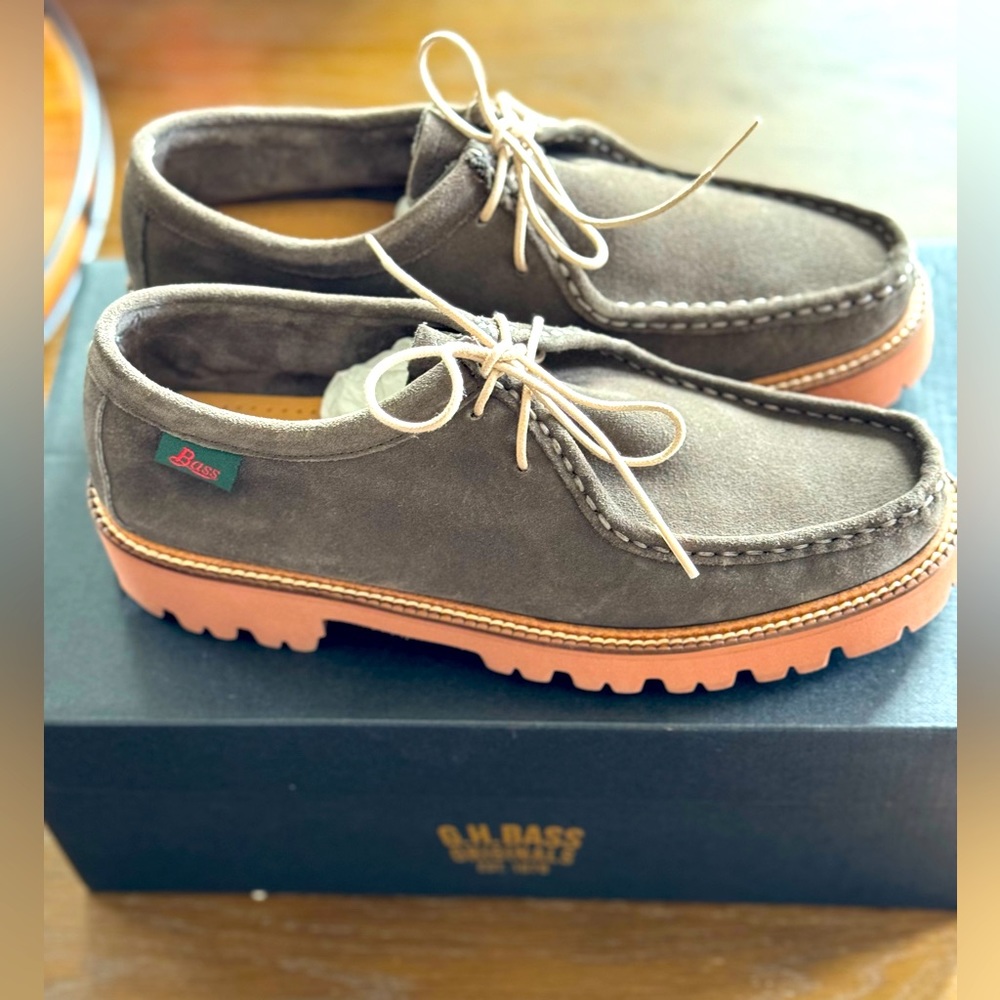 GH Bass Originals Wallace Suede Super Lug Moc size 8 NWOT